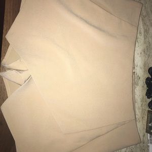 Tan geometric skort forever 21